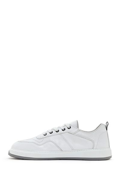 Derimod Men's White Lace-Up Leather Sneaker 25Sfd 707018