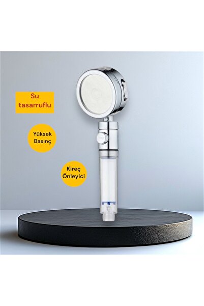 TRUVA Su Tasarruflu,Yüksek Basınç Özellikli,Kireç Önleyici Filtreli Duş Başlığı