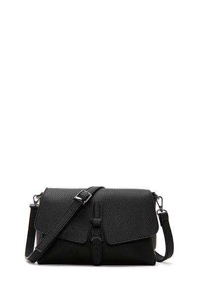 Derimod Women's Black Long Strap Crossbody Bag 25Sbd2102Ft