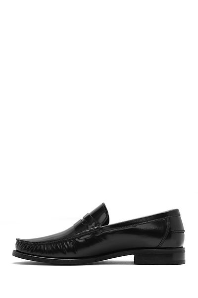 Derimod Men Black Leather Classic Loafer 25Sfd 620022