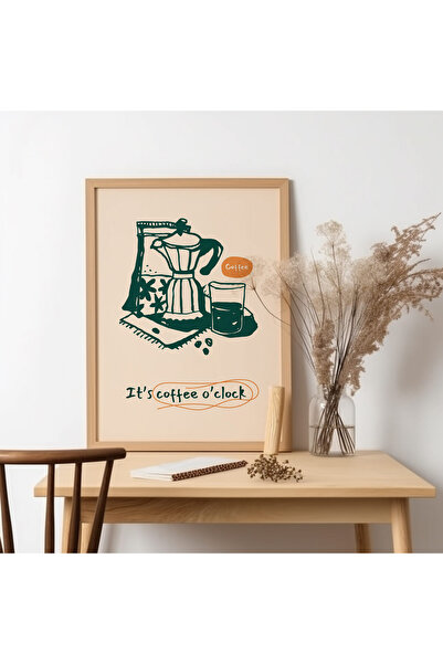 UNT Pictură „Este ora cafelei” cu rama din lemn