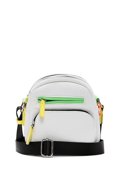 Derimod Geantă de damă, albă, cu curea lungă, tip crossbody 25SBD2402FT