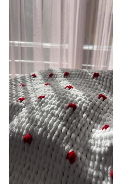 Urian Home Puffy Hand Knitted Baby Blanket