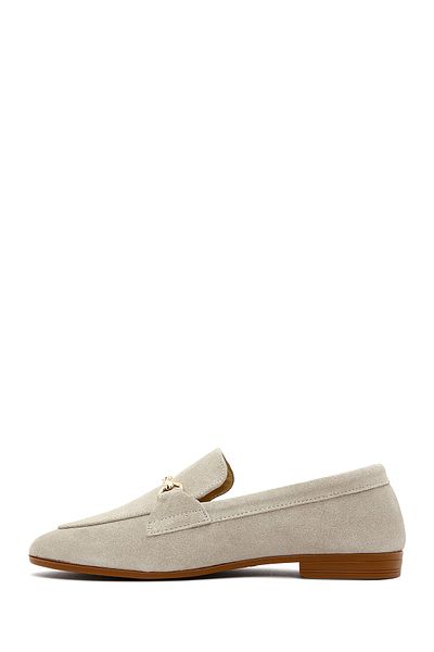 Derimod Mocasini masculini din piele de piele intoarsa bej 25SFD 350610