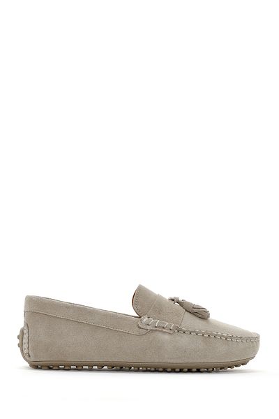 Derimod Bărbați, piele de căprioară bej, din piele naturală, pantofi Penny Loafer, pantofi casual zilnici 25sfd630510