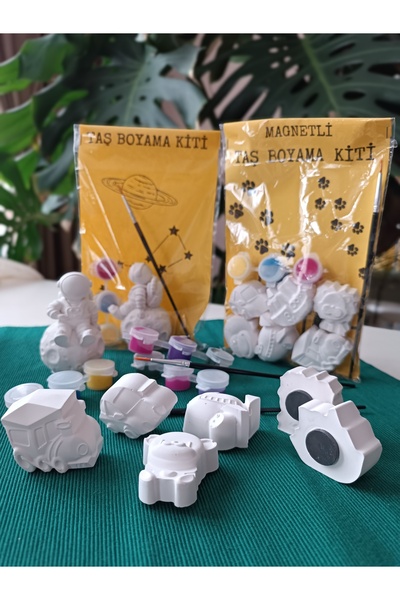 AnatoliaCandles 3 Boyutlu Taş Boyama Seti,kendin Yap, Doğum Günü Hediyesi(MIK...