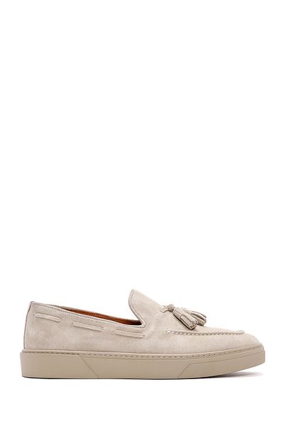 Derimod Mocasini casual Fly pentru bărbați, piele de căprioară, bej, 25SFD 631310