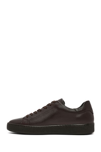 Derimod Men's Brown Lace-Up Leather Sneaker 25Sfd 640118