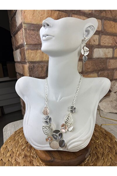 SEDEF TAKI Mineli kolye ve küpe takım