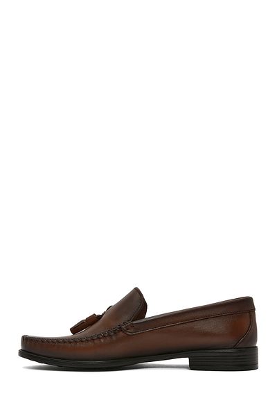 Derimod Loafer casual din piele maro cu ciucuri pentru bărbați 25SFD 754218
