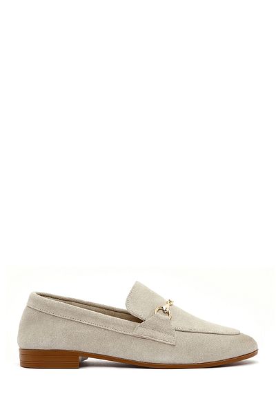 Derimod Mocasini masculini din piele de piele intoarsa bej 25SFD 350610