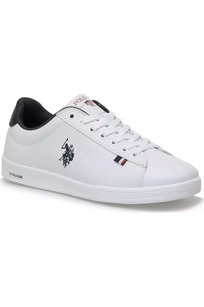 U.S. Polo Assn. Γυναικείο sneaker με κορδόνια σε λευκό χρώμα
