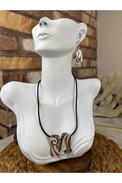 SEDEF TAKI Mineli kolye ve küpe takım