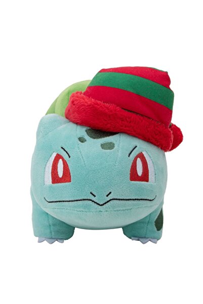 Pokemon Pelüş Figür Yılbaşı Serisi - Bulbasaur 20cm PKW3377