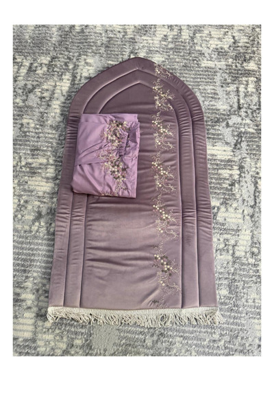 Gerenic طقم 3سجادة صلاة مع 3شرشف مرد مطرز