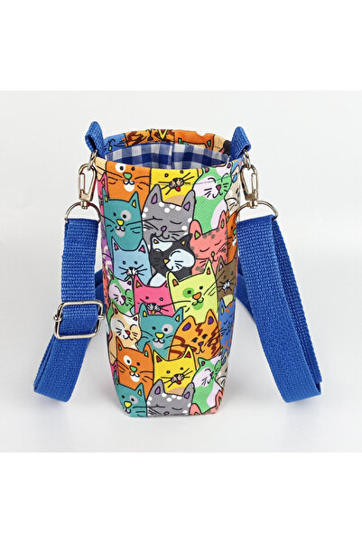 woodycord 0.5 Liter Handmade Cute Cats Themed Flask/Termos Case