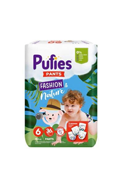 Pufies Scutece Pants Fashion&nature Nr.6 15kg+ 36buc/set