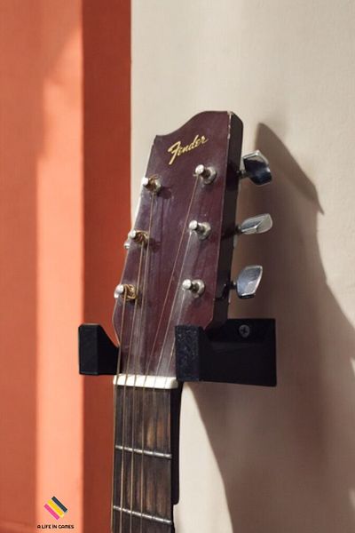 a life in games Guitar Holder - Electric Guitar, Classical Guitar, Acoustic Guitar, Children's Guitar, Sturdy and Practical