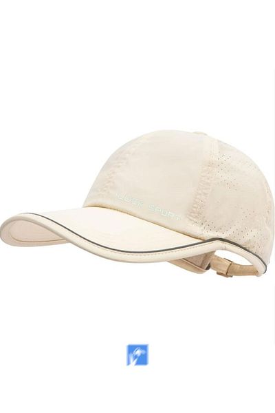 Kardelen Butik Denizli Reflective Quick-Drying Running and Tennis Hat with Mesh on the Back (58-59 cm)