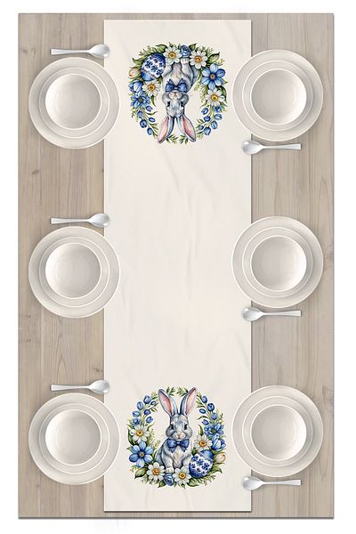 Bertille Home Spring Series 140X40 cm Digital Printed Runner (Spring Easter Easter)
