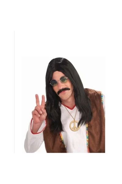 KASHİKOİ Long Baris Mancho Wig and Mustache