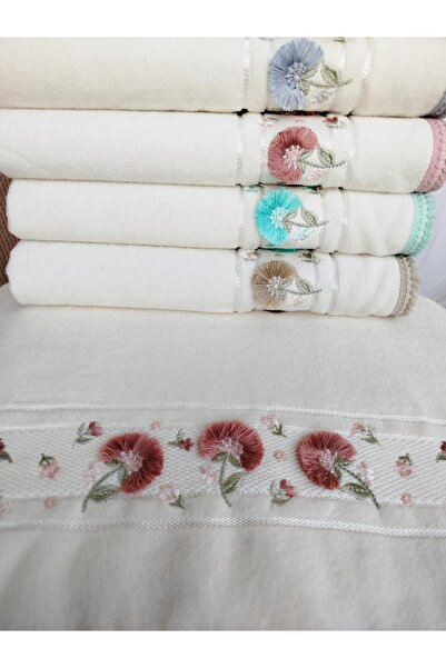 Fiesta Кадифе Двойная кайма 3D вышивка 100% хлопок 6 штук 30x50 см Кухонное полотенце