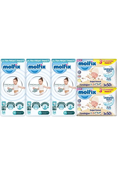 Molfix Ultra Opportunity 6 Pieces of Corresponding Pek Extra Large Diaper Set