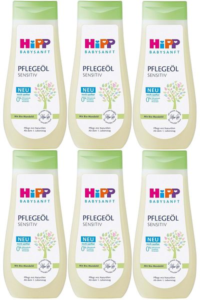Hipp Babysanft Baby Care Oil/Pelegeöl Sensıtıv 200ml (Set of 6)