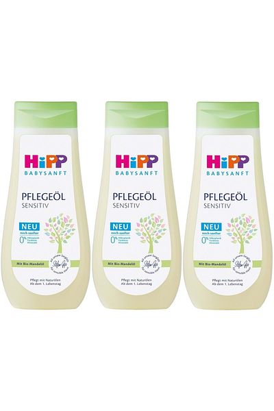 Hipp Babysanft Baby Care Oil/Pelegeal Sensitive 200ml (Set of 3)