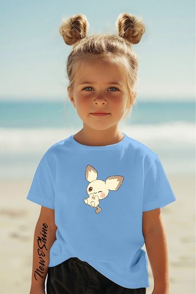 New Shine 1 tricou este un cadou pentru achiziții de 6 și peste în coș - Tricou pentru copii oversize imprimat Pikachu