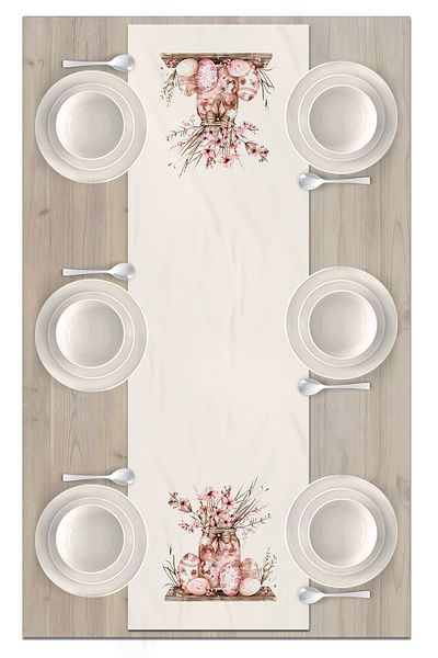 Bertille Home Spring Series 140X40 cm Digital Printed Runner (Spring Easter Easter)