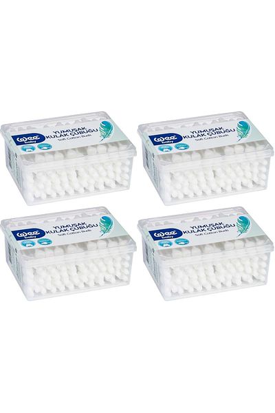 Wee Baby Safety Ear Swabs 60 Pk (Wee-894) (Set of 4)