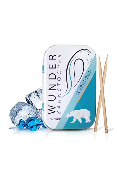 WUNDER Icebonbon Zahnstocher, 100 Pieces Pack