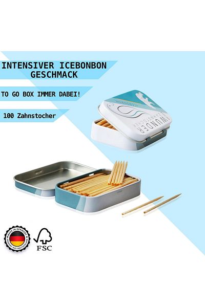 WUNDER Icebonbon Zahnstocher, 100 Pieces Pack