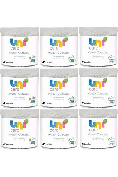 Uni Baby Ear Cleaning Swabs 100 Pieces (Set of 9)