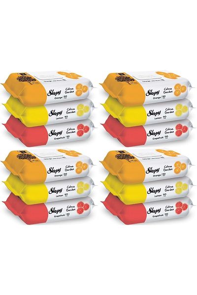 Sleepy 90 Sheets Wet Towel Wipes Fruit Types - With Plastic Cover (Citrus Garden)