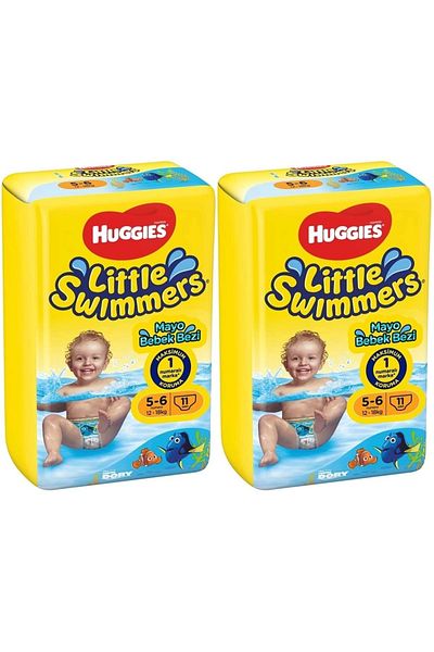 Huggies Little Swimmers Baby Swimsuit - Size 5-6, 12-18kg, 22 Pieces