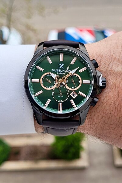 Daniel Klein Kadranı Yeşil Kordonu Kahverengi Renk 2 Yıl Garantili Göstergele...