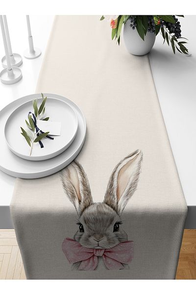 Bertille Home Spring Series 140X40 cm Digital Printed Runner (Spring Easter Easter)