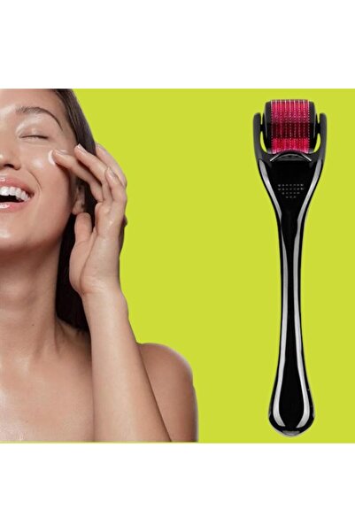 PratikAI Dermoroller 540 İğneli Titanyum Cilt Yenileme ve Masaj Aleti (0.5 mm...