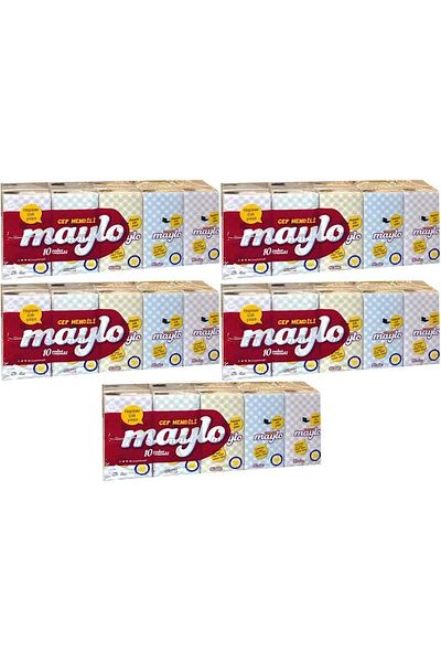 Maylo Pocket Tissue Paper Set of 50 (5Pk*10)