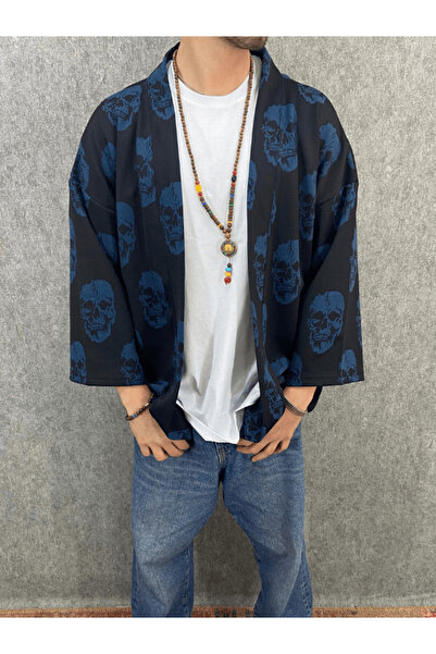 FıttingRoom كيمونو منقوش بوهيمي كبير الحجم