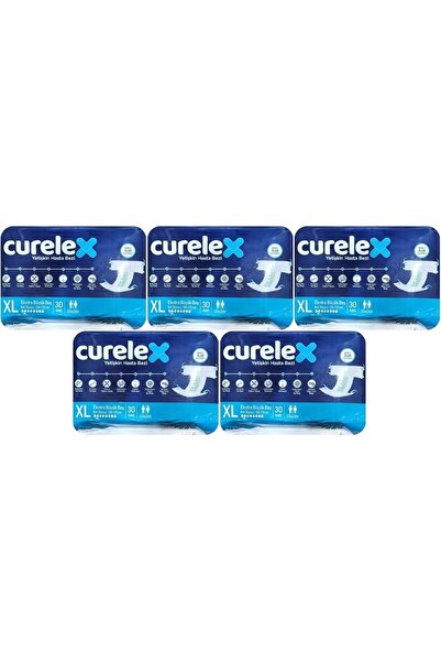 Curelex حفاضات للكبار بحزام خصر - مقاس XL 150 قطعة عبوة مفردة (5PK*30)