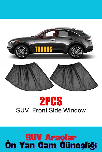 TROBUS مظلة جانبية للنافذة - أمامي أو خلفي لسيارة لينكولن Mkc 2014-2019 Suv