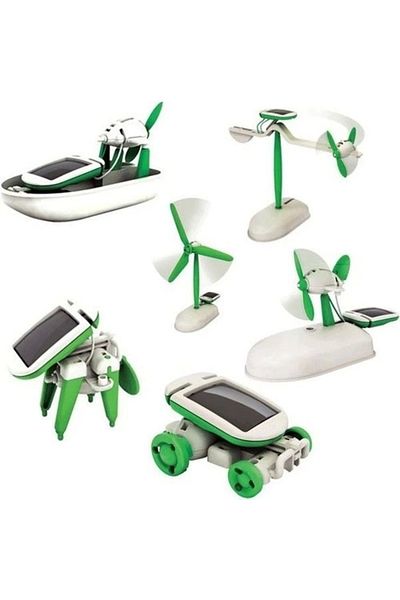 KASHİKOİ Solar Powered Robot Creation Set Solar Kit (6 In 1)
