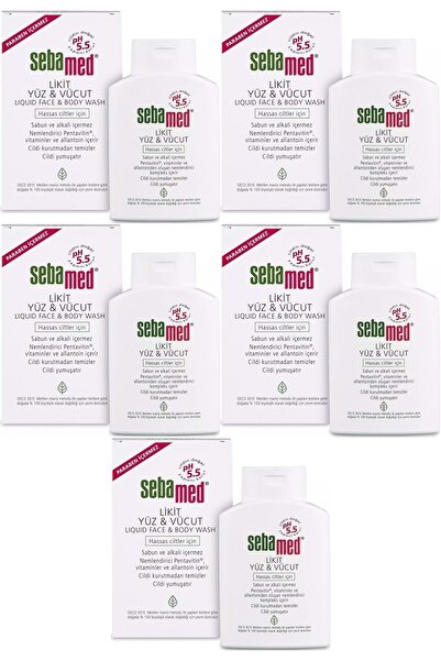 Sebamed Yüz Ve Vücut Temizleyici Likit 200ml (5 Lİ SET)