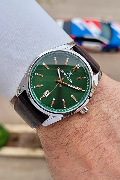 Daniel Klein Kasası Gri Kordonu Kahverengi Renk Ayarlanabilir Kordonlu Fonksiyonlu Erkek Kol Saati