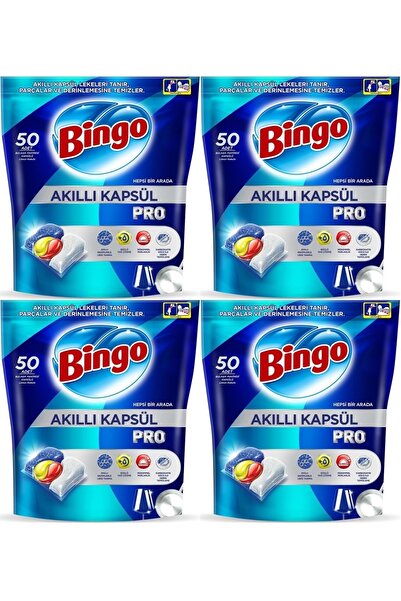 Bingo أقراص منظف غسالة الأطباق سمارت كبسولة برو بنكهة الليمون (200 قطعة)