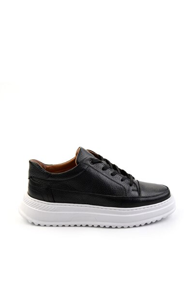 Bambi Siyah Leather Erkek Sneaker E01304005503
