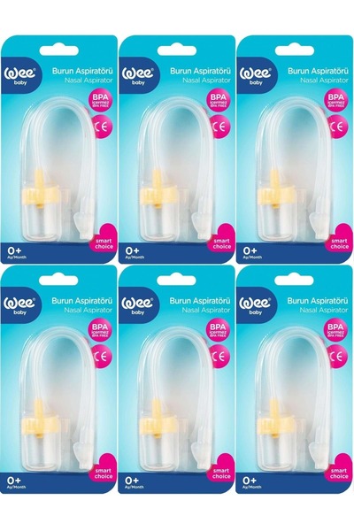 Wee Baby Burun Aspiratörü ve Temizleyici (6 Lı Set)